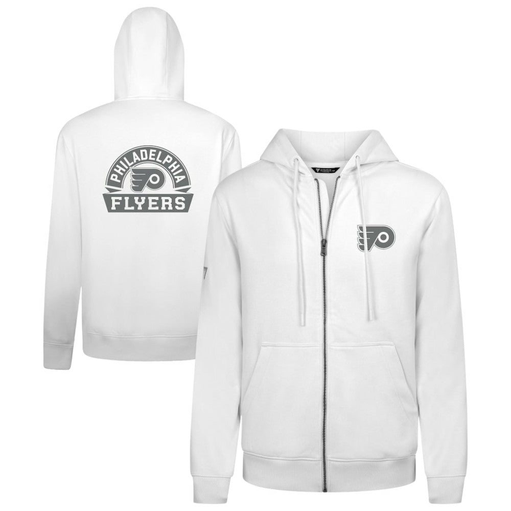 Philadelphia Flyers - Levelwear Podium Chenille Logo Full-Zip Hoodie White