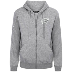Columbus Blue Jackets - Levelwear Podium Chenille Logo Full-Zip Hoodie Gray