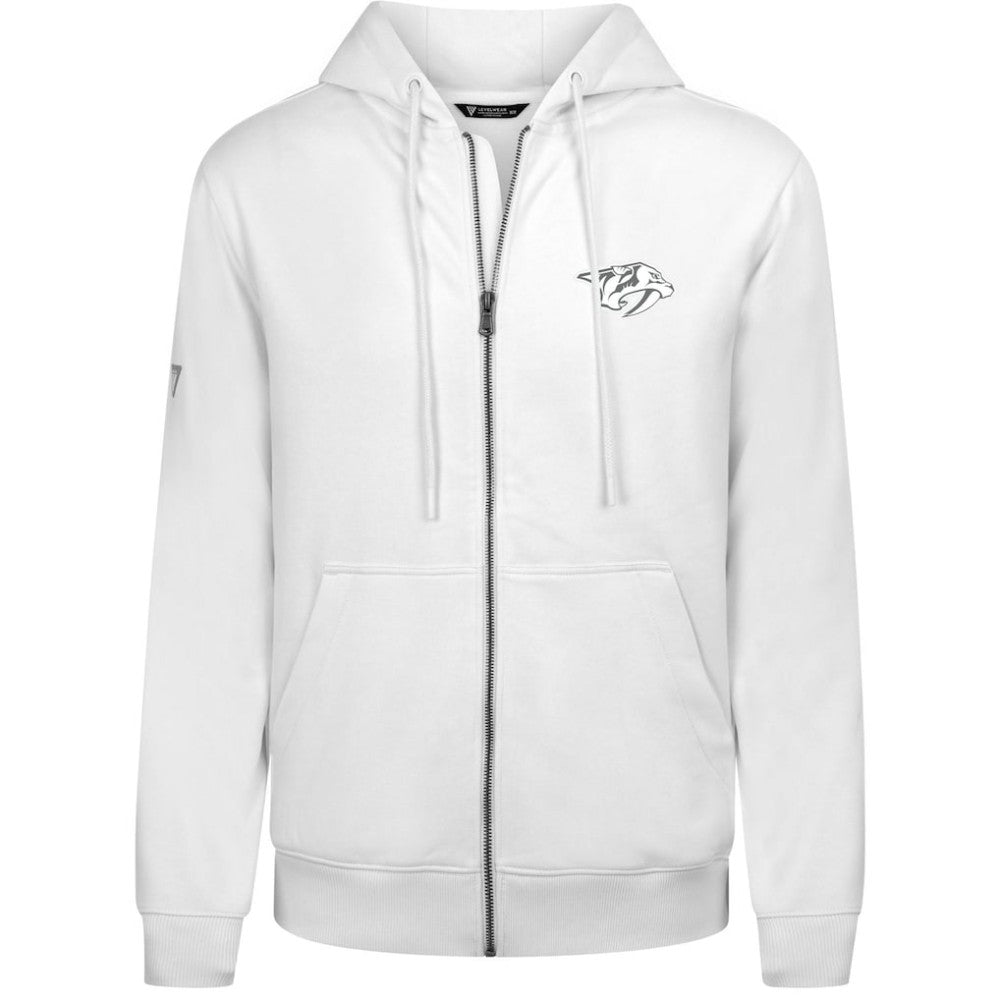 Nashville Predators - Levelwear Podium Chenille Logo Full-Zip Hoodie White
