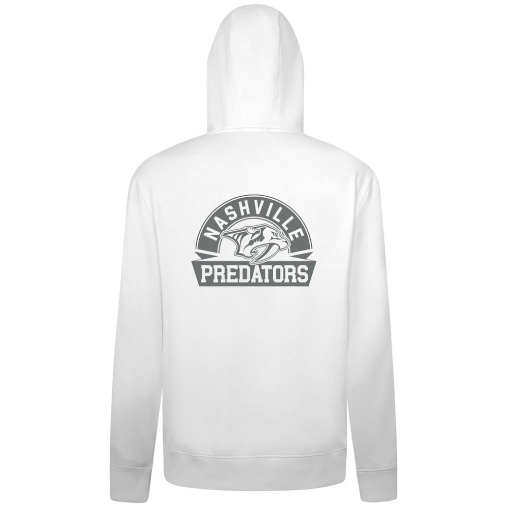 Nashville Predators - Levelwear Podium Chenille Logo Full-Zip Hoodie White