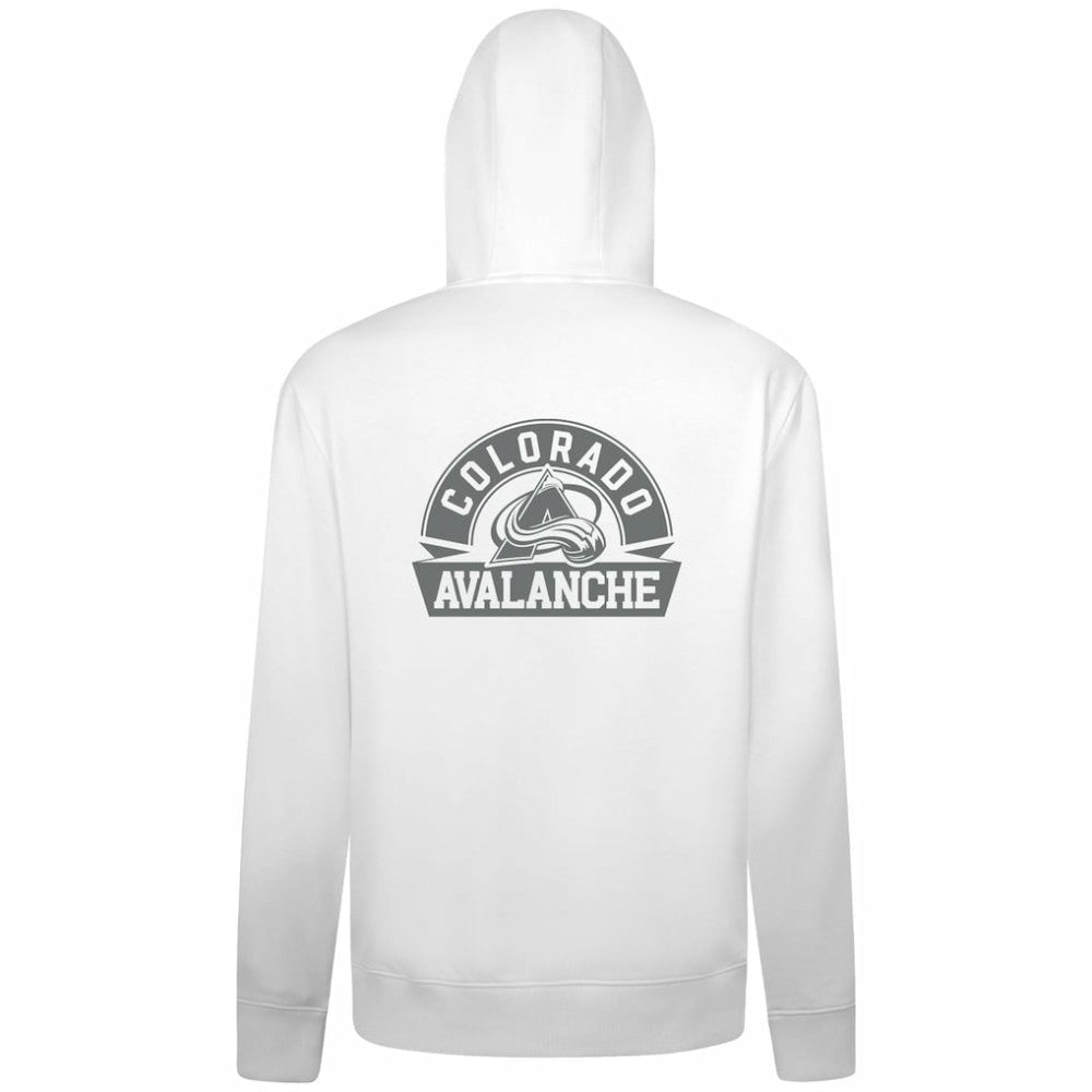 Colorado Avalanche - Levelwear Podium Chenille Logo Full-Zip Hoodie White