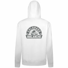 Colorado Avalanche - Levelwear Podium Chenille Logo Full-Zip Hoodie White