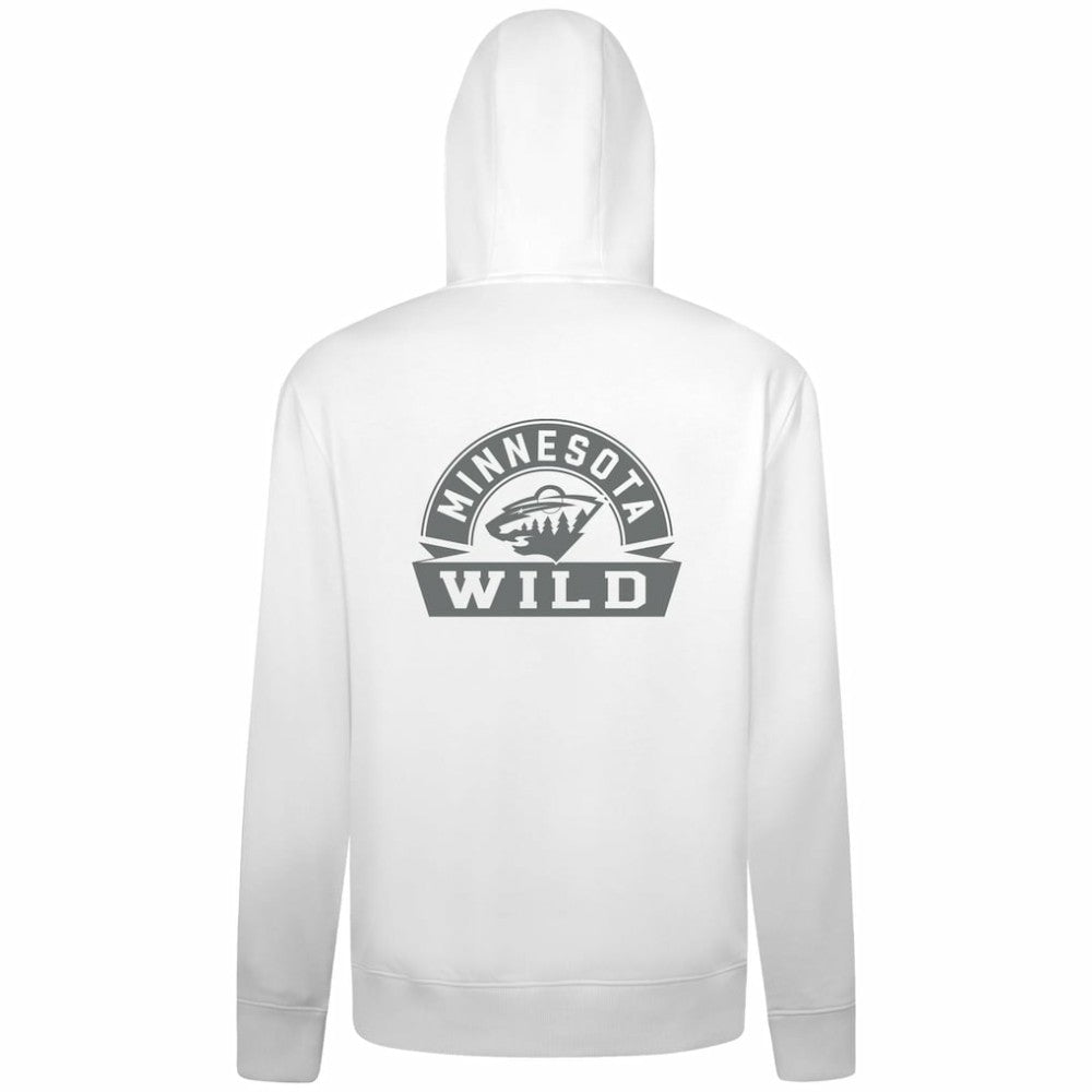 Minnesota Wild - Levelwear Podium Chenille Logo Full-Zip Hoodie White