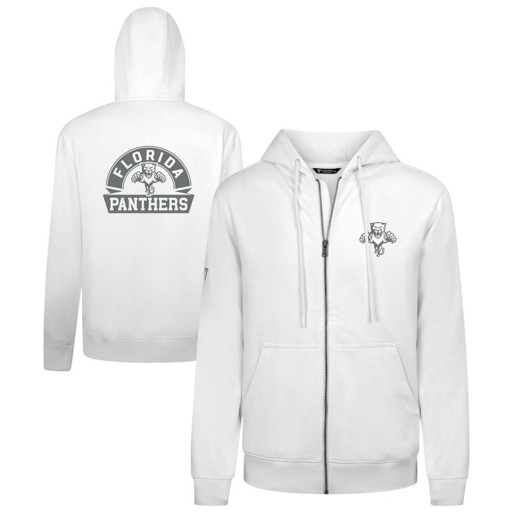 Florida Panthers - Levelwear Podium Chenille Logo Full-Zip Hoodie White