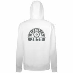 Winnipeg Jets - Levelwear Podium Chenille Logo Full-Zip Hoodie White