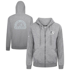 San Jose Sharks - Levelwear Podium Chenille Logo Full-Zip Hoodie Gray