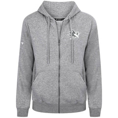 San Jose Sharks - Levelwear Podium Chenille Logo Full-Zip Hoodie Gray