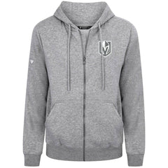 Vegas Golden Knights Levelwear Podium Chenille Logo Full-Zip Hoodie Gray