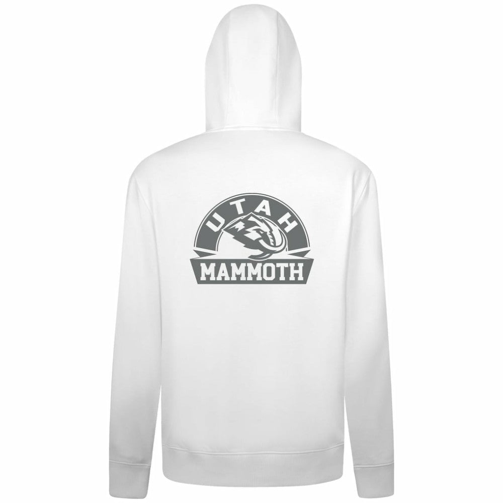 Utah Mammoth - Levelwear Podium Chenille Logo Full-Zip Hoodie White