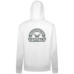 Washington Capitals Levelwear Podium Chenille Logo Full-Zip Hoodie White