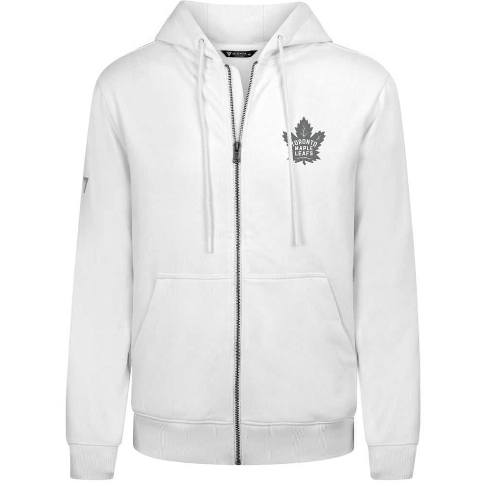 Toronto Maple Leafs - Levelwear Podium Chenille Logo Full-Zip Hoodie White