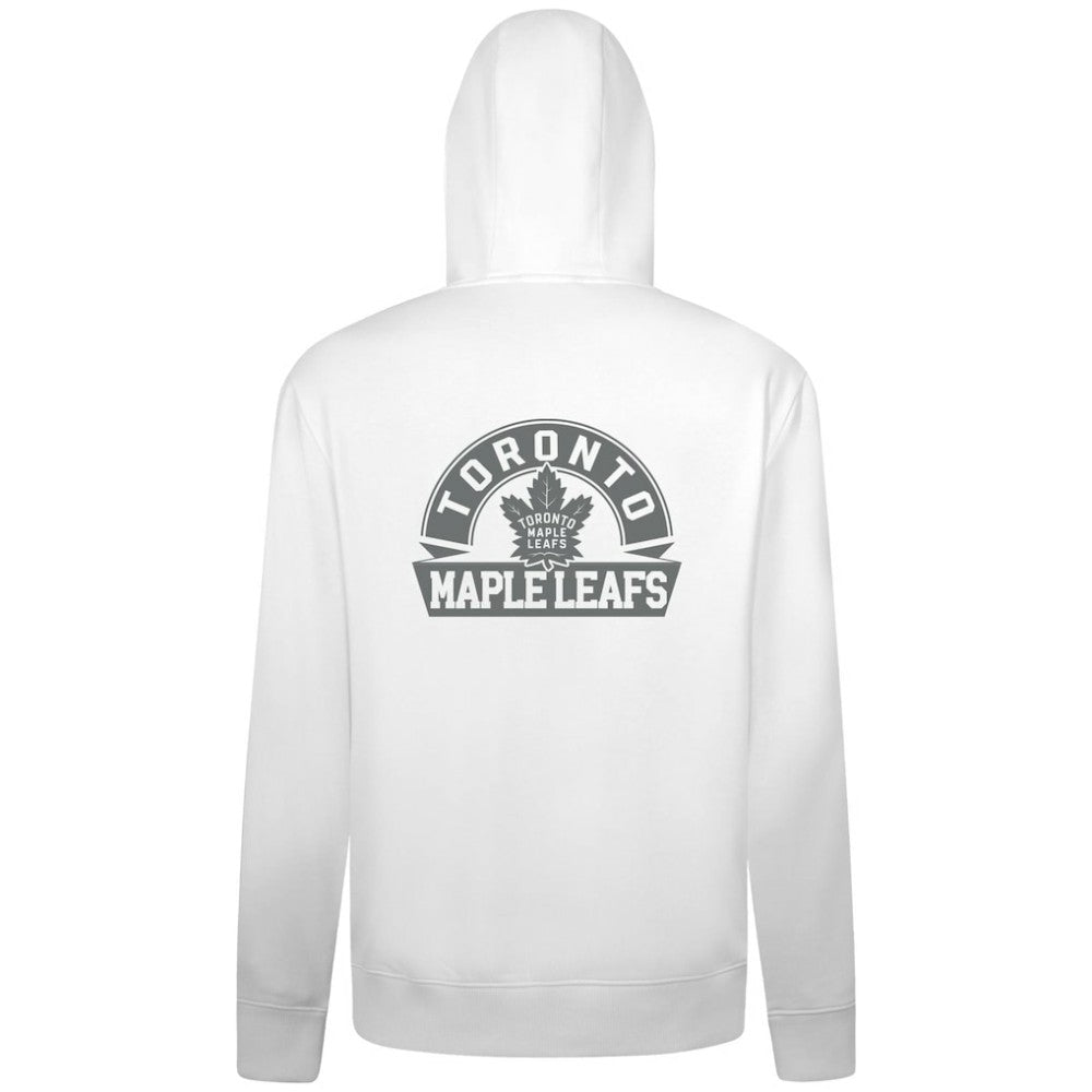 Toronto Maple Leafs - Levelwear Podium Chenille Logo Full-Zip Hoodie White