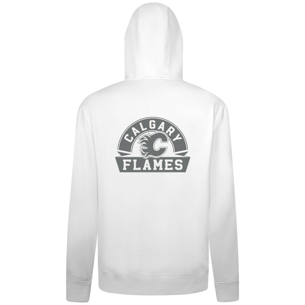 Calgary Flames - Levelwear Podium Chenille Logo Full-Zip Hoodie White