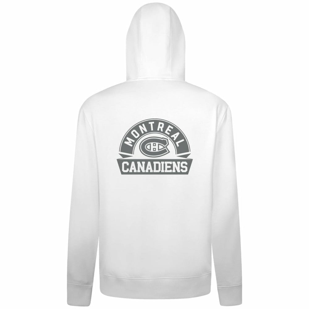 Montreal Canadiens - Levelwear Podium Chenille Logo Full-Zip Hoodie White