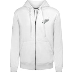 Detroit Red Wings - Levelwear Podium Chenille Logo Full-Zip Hoodie White