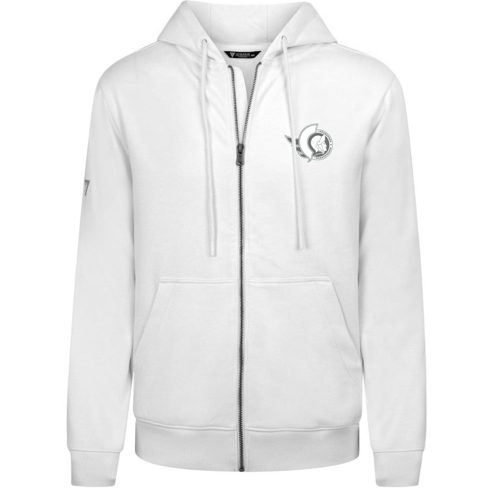 Ottawa Senators - Levelwear Podium Chenille Logo Full-Zip Hoodie White