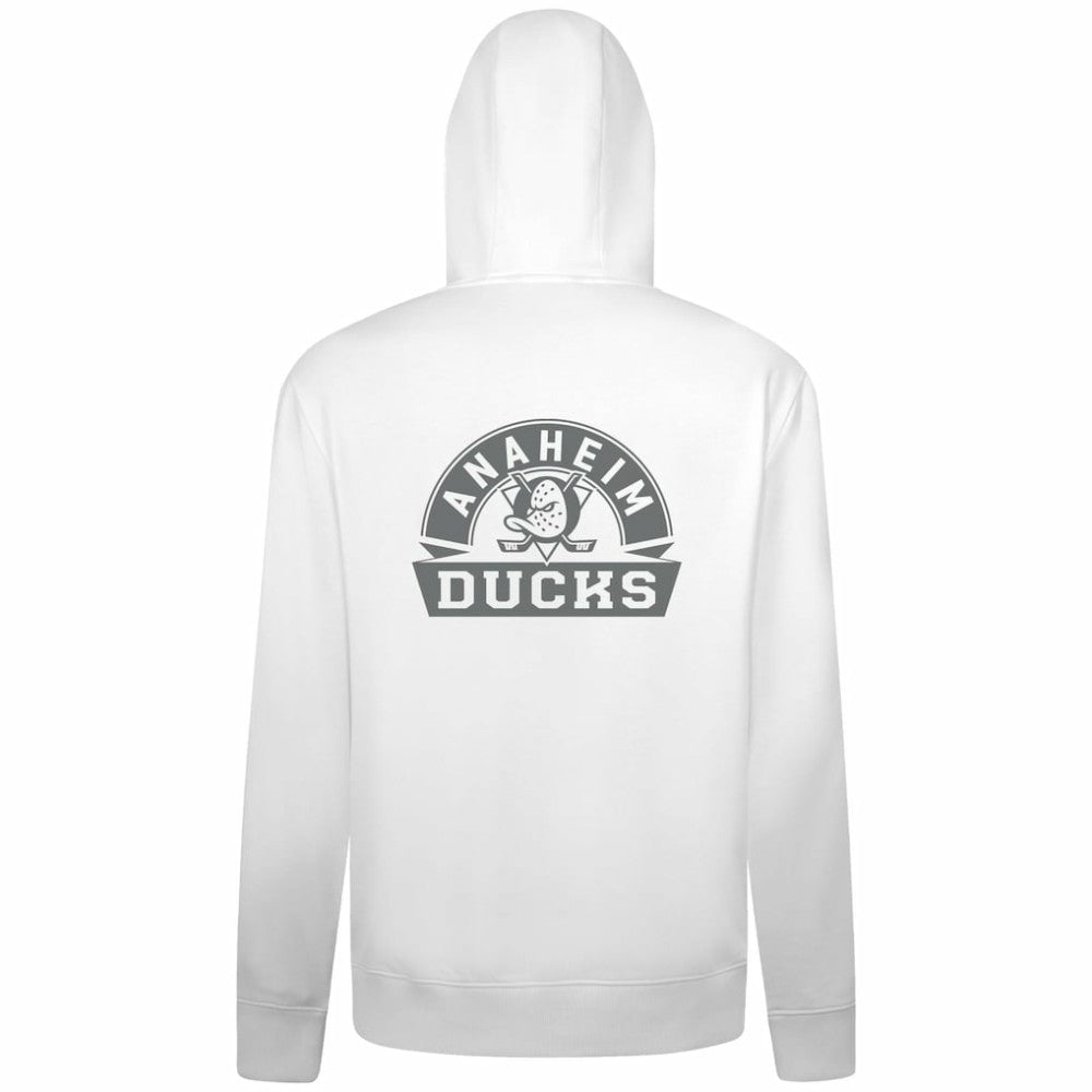 Anaheim Ducks - Levelwear Podium Banner Arch Full-Zip Hoodie White