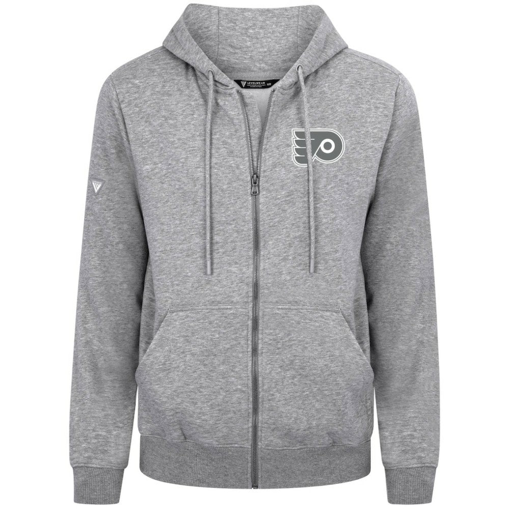 Philadelphia Flyers - Levelwear Podium Banner Arch Full-Zip Hoodie Gray