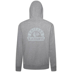 Chicago Blackhawks Levelwear Podium Banner Arch Full-Zip Hoodie Gray