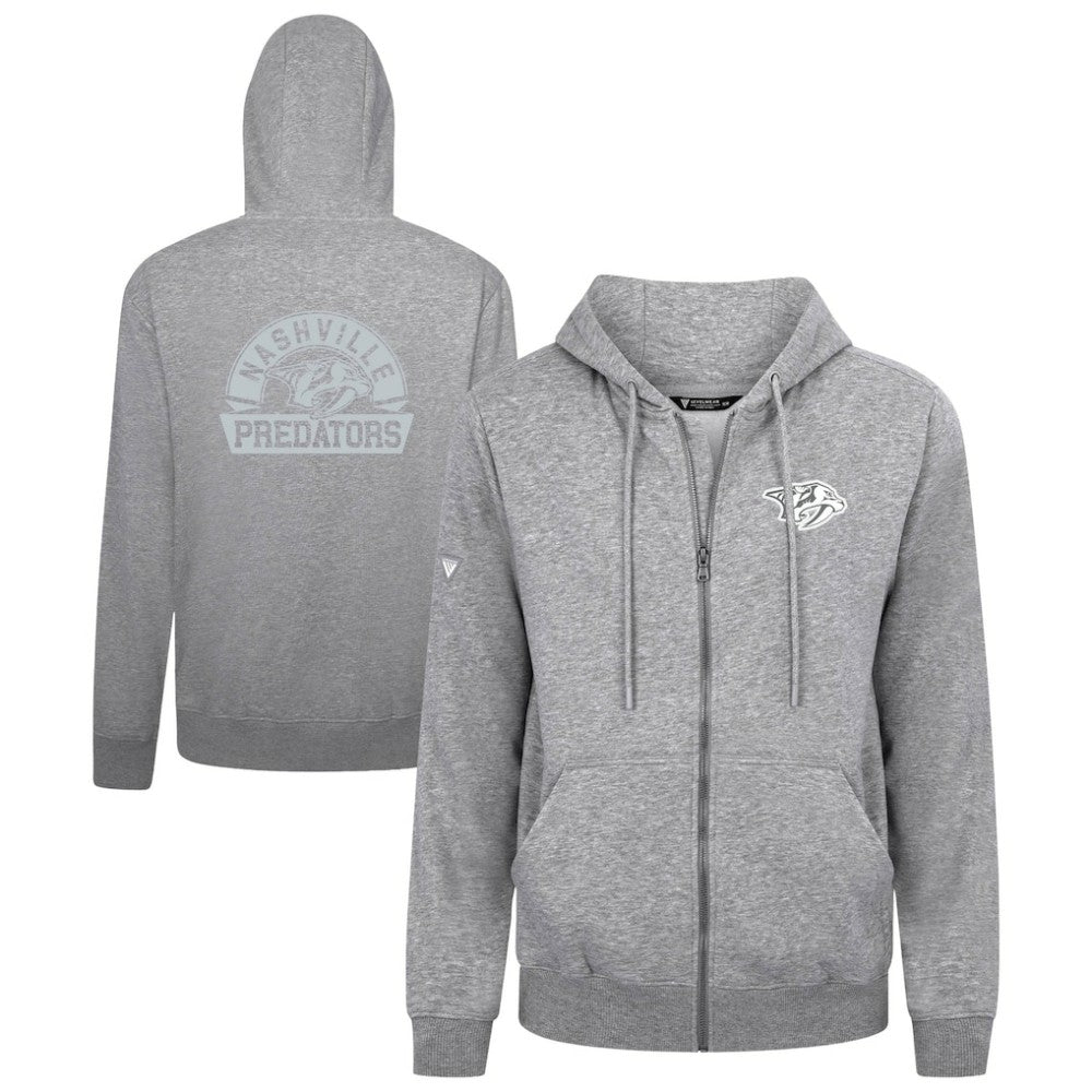 Nashville Predators - Levelwear Podium Banner Arch Full-Zip Hoodie Gray