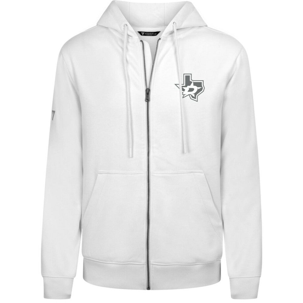 Dallas Stars - Levelwear Podium Banner Arch Full-Zip Hoodie White