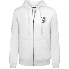 Vegas Golden Knights Levelwear Podium Banner Arch Full-Zip Hoodie White