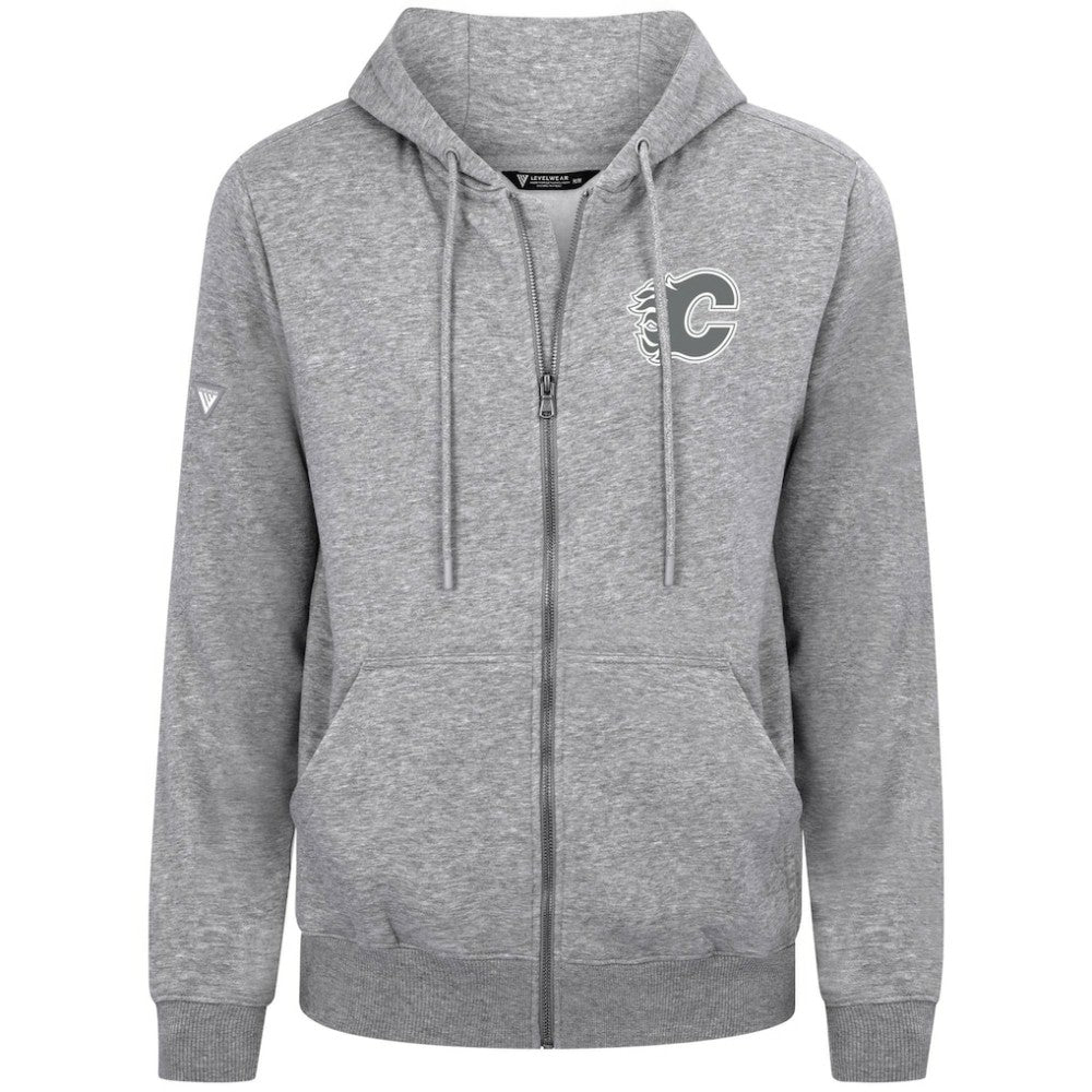 Calgary Flames - Levelwear Podium Banner Arch Full-Zip Hoodie Gray