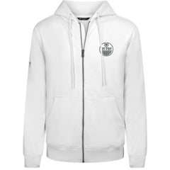 Edmonton Oilers - Levelwear Podium Banner Arch Full-Zip Hoodie White