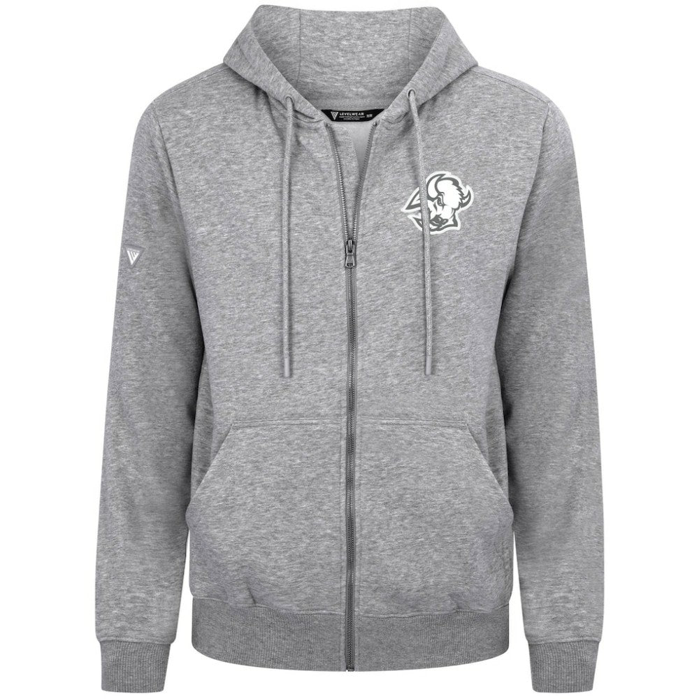 Buffalo Sabres - Levelwear Podium Banner Arch Full-Zip Hoodie Gray