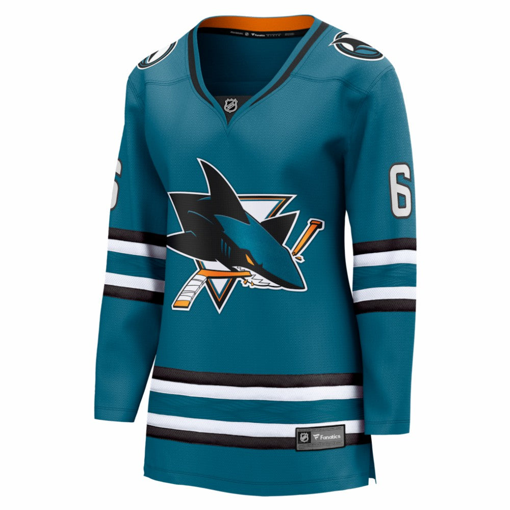 Sam Dickinson San Jose Sharks - Fanatics Women's Home Breakaway Jersey Teal
