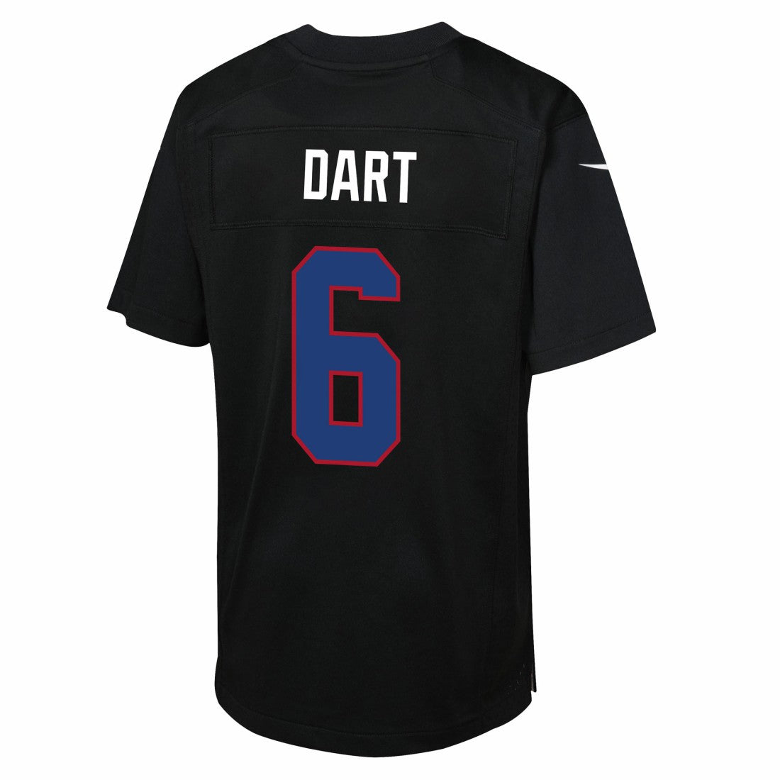 Jaxson Dart New York Giants Youth Fashion Game Jersey Carbon Black - Nike