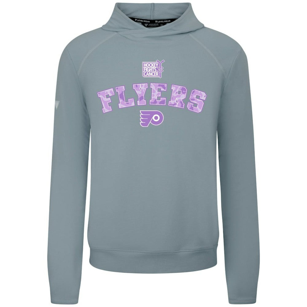 Philadelphia Flyers - Levelwear Hockey Fights Cancer Mandate Tri-Blend Hoodie Gray