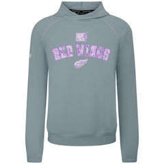 Detroit Red Wings - Levelwear Hockey Fights Cancer Mandate Tri-Blend Hoodie Gray
