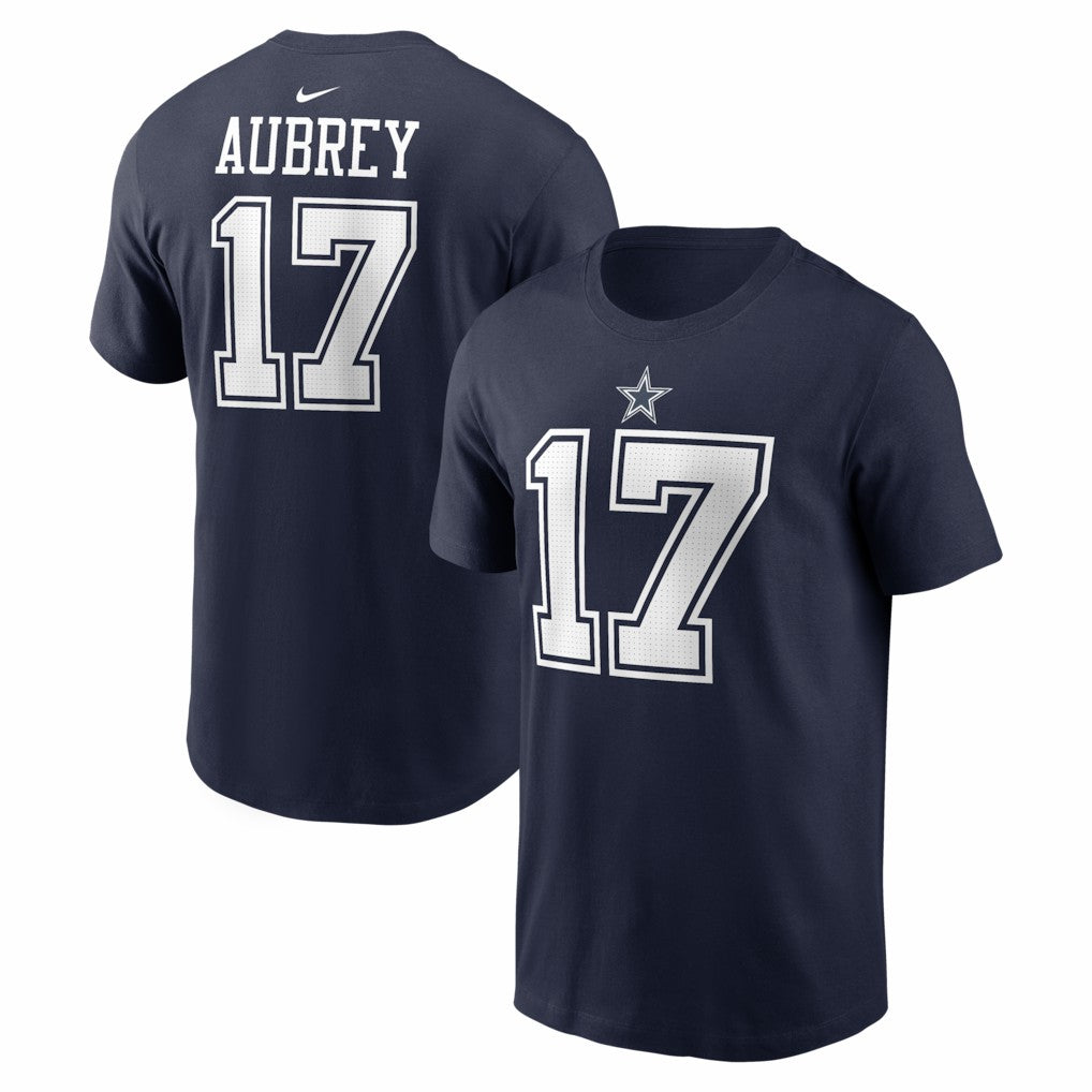 Brandon Aubrey Dallas Cowboys Name & Number T-Shirt Navy - Nike