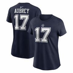 Brandon Aubrey Dallas Cowboys Women's Player Name & Number T-Shirt Navy - Nike