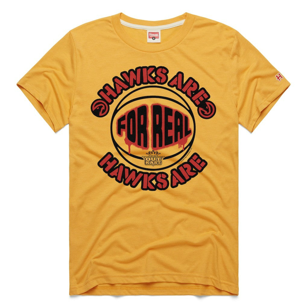 NBA - Atlanta Hawks x OutKast Homage Unisex For Real Tri-Blend T-Shirt - Gold
