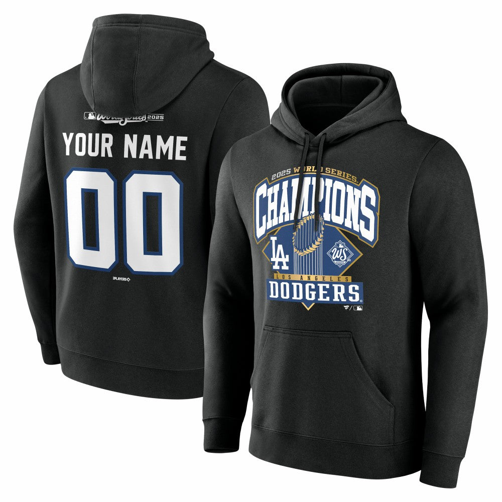 Los Angeles Dodgers 2025 World Series Champions Custom Name & Number Hoodie Online