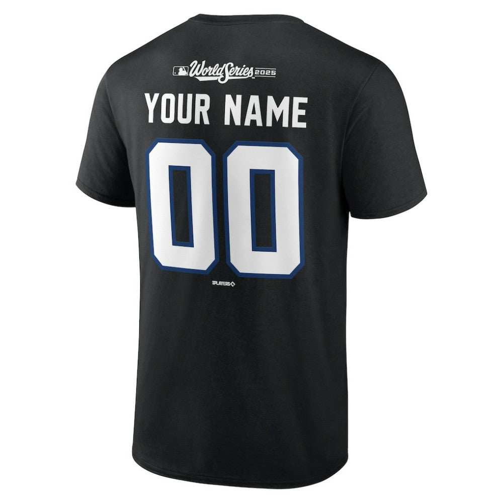 Los Angeles Dodgers 2025 World Series Champions Custom Name & Number T-Shirt Lifestyle