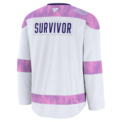 New Jersey Devils - Fanatics Hockey Fights Cancer Survivor Practice Jersey White