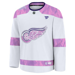 Detroit Red Wings - Fanatics Hockey Fights Cancer Survivor Practice Jersey White