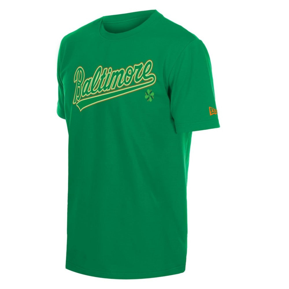 Baltimore Orioles New Era 2026 St. Patrick's Day T-Shirt Lifestyle