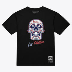 Philadelphia Phillies Mitchell & Ness Women's Sugar Skull Boxy T-Shirt On Sale