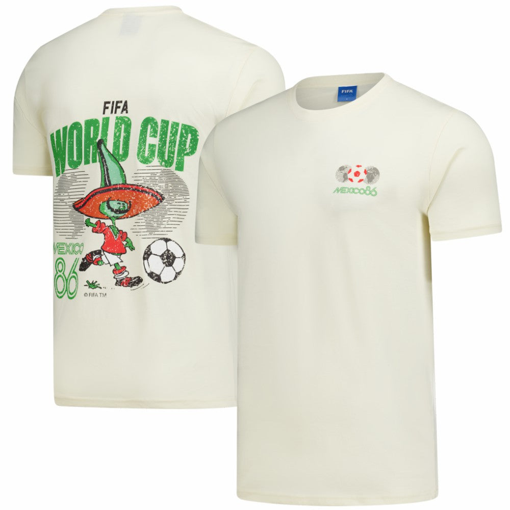 Mexico National Team Peace Collective Unisex FIFA World Cup Mexico 1986 Heavyweight T-Shirts - Cream