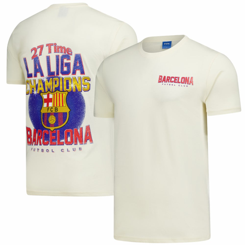 Barcelona Peace Collective Unisex Champion T-Shirts - Cream