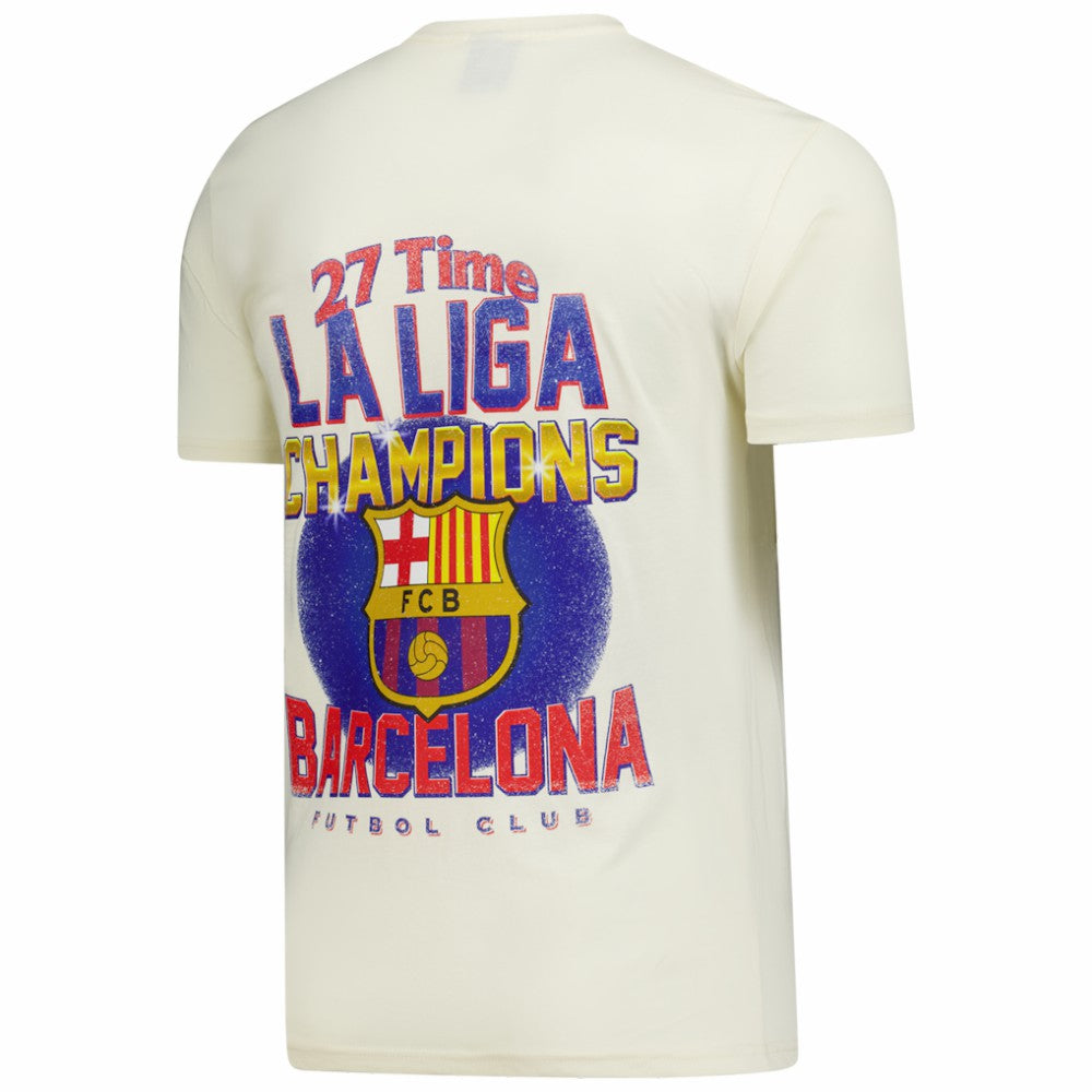 Barcelona Peace Collective Unisex Champion T-Shirts - Cream