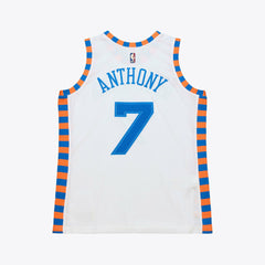 Mitchell & Ness - Carmelo Anthony New York Knicks 2015-16 Hardwood Classics Authentic Jersey - White