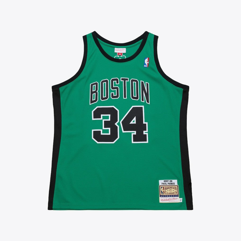 Mitchell & Ness - Paul Pierce Boston Celtics 2007-08 Hardwood Classics Authentic Jersey - Kelly Green