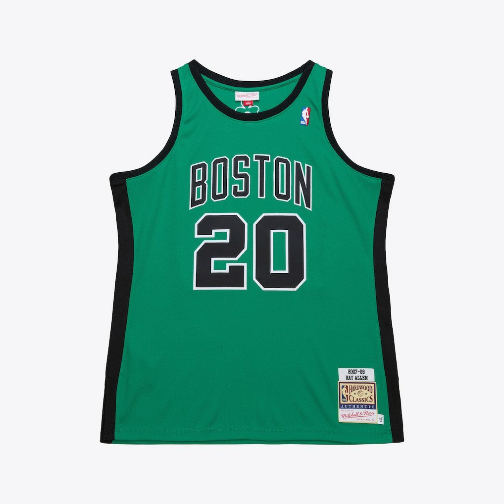 Mitchell & Ness - Ray Allen Boston Celtics 2007-08 Hardwood Classics Authentic Jersey - Kelly Green