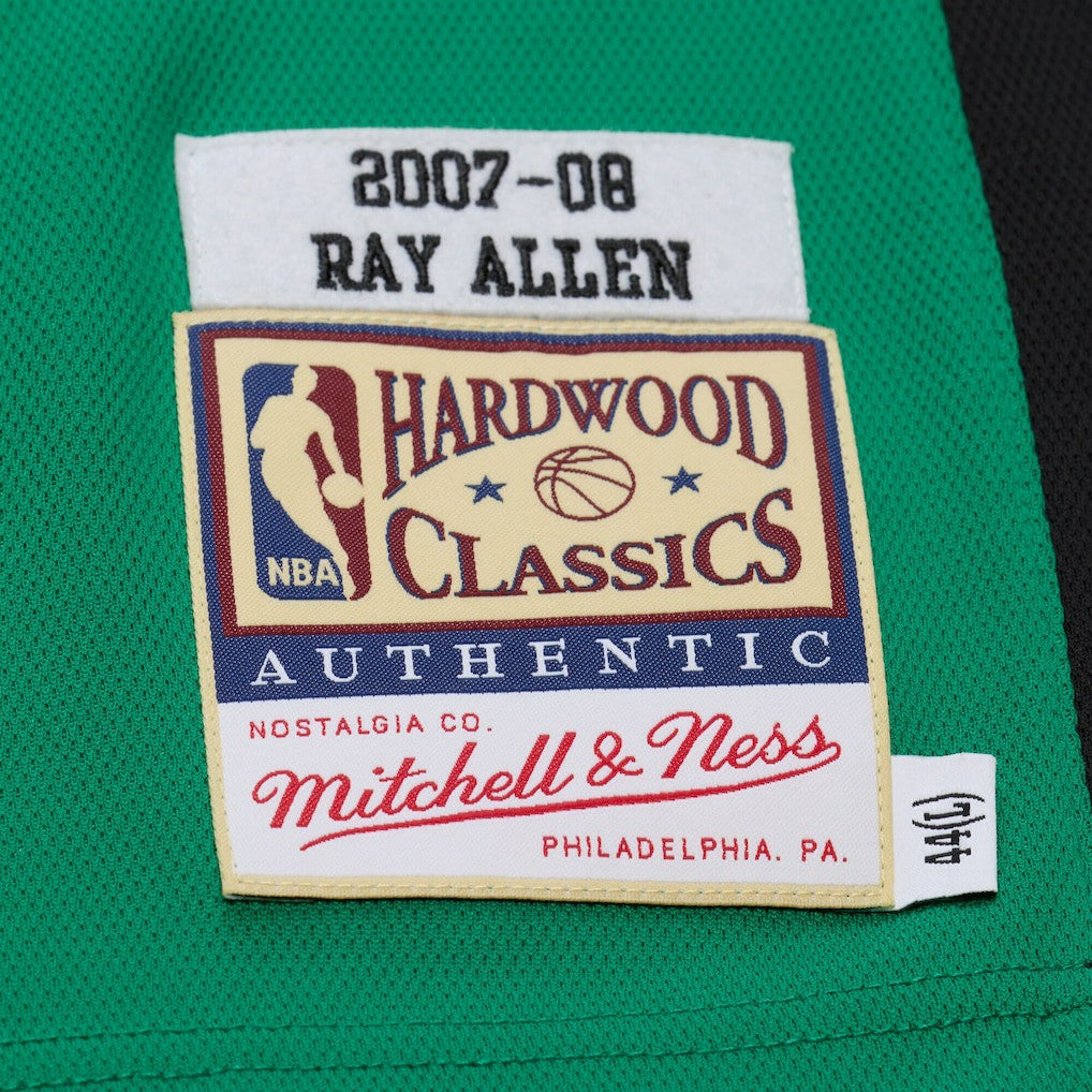 Mitchell & Ness - Ray Allen Boston Celtics 2007-08 Hardwood Classics Authentic Jersey - Kelly Green