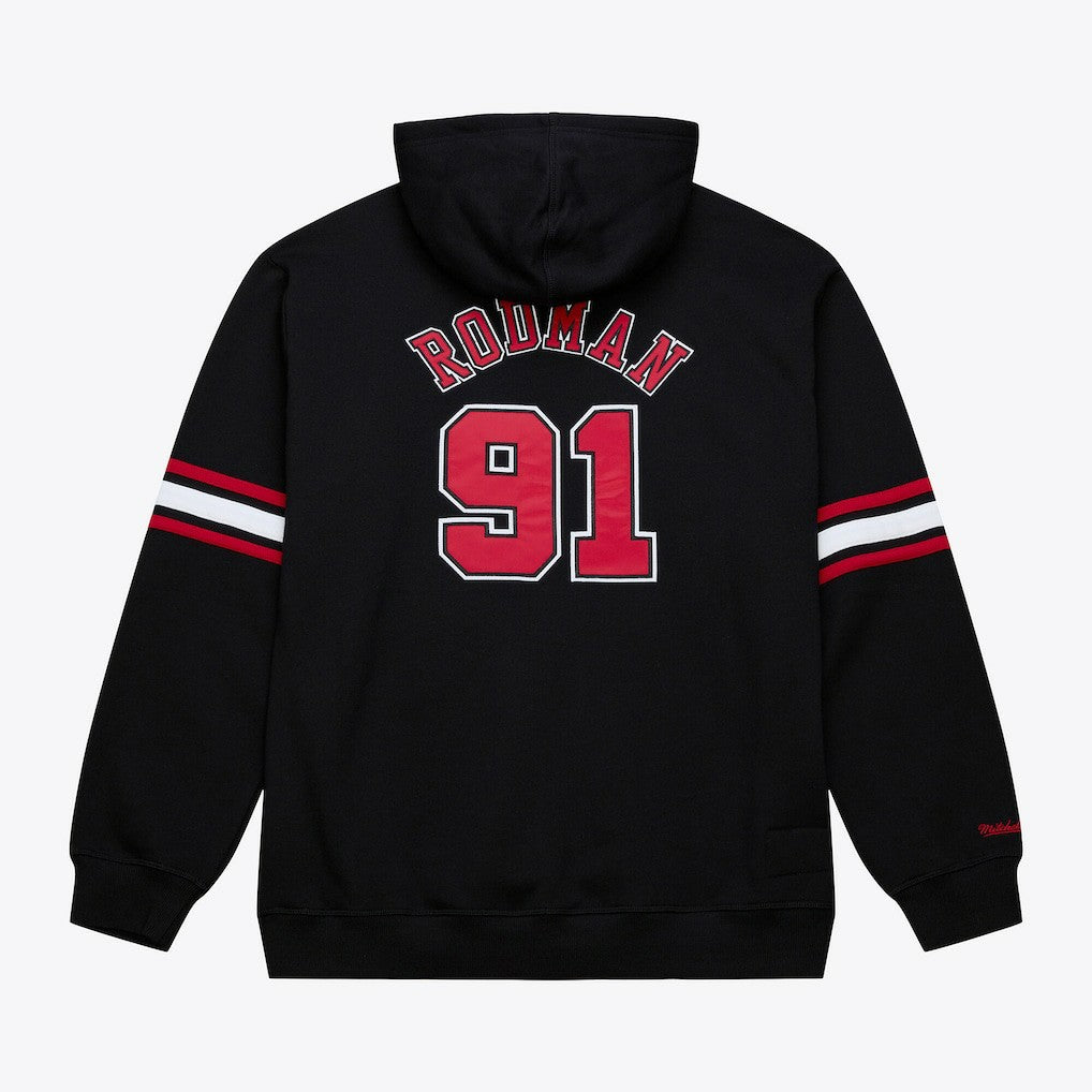 Mitchell & Ness - Dennis Rodman Chicago Bulls Name & Number Hoodie - Black